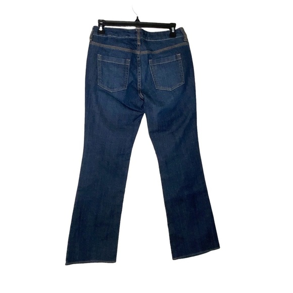 NY&CO medium wash jeans pants. Low Rise bootcut, curvy design. Short. - Picture 2 of 5